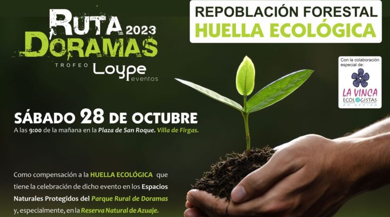 HUELLA ECOLÓGICA, RUTA DORAMAS TROFEO LOYPE EVENTOS 2023